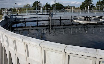 Sealwall Liquid Holding Tank filled with waste water