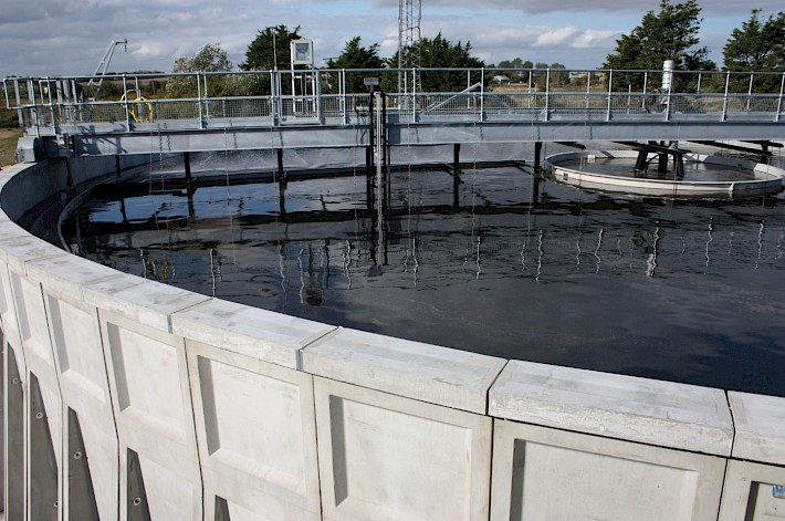 Sealwall Liquid Holding Tank filled with waste water